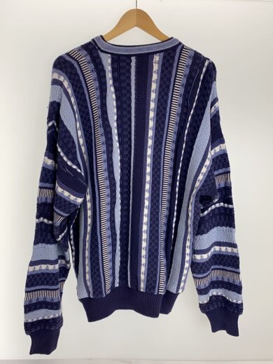 商品画像：3Dニット/ニット・セーター(厚手)/M/コットン/NVY/無地 2