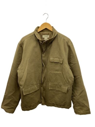 商品画像：90s/汚れ/袖ダメージ/ジャケット/L/コットン/BRW/無地 1