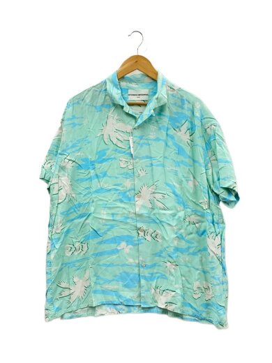商品画像：25SS/BLADELEAF SHIRT/半袖シャツ/XL/レーヨン/BLU/総柄/WL-S-98 1