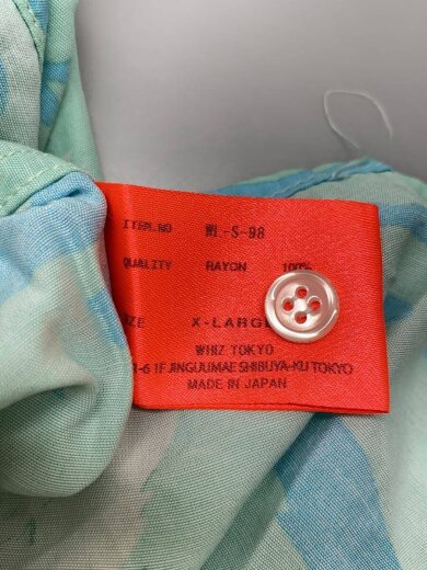 商品画像：25SS/BLADELEAF SHIRT/半袖シャツ/XL/レーヨン/BLU/総柄/WL-S-98 4