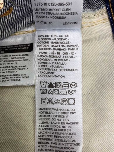 商品画像：501XX/1937年復刻モデル/ストレートパンツ/34/デニム/IDG/無地/37501- 5