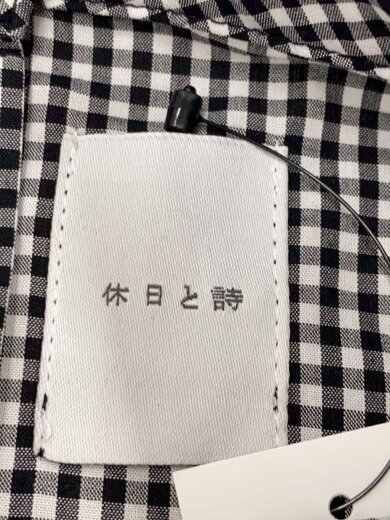 商品画像：ブロッサムブラウス/半袖ブラウス/FREE/コットン/BLK/ギンガムCK/TY-2501// 3