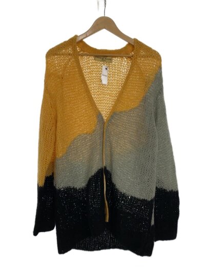 画像：THOMAS MAGPIEモヘア混/カーディガン(厚手)/38/ナイロン/YLW/22247321