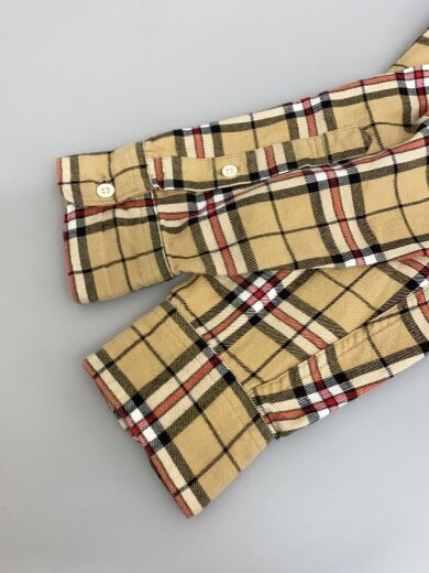 商品画像：長袖シャツ/M/ウール/KHK/チェック 6