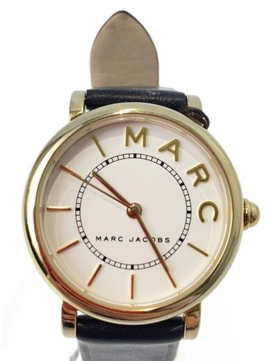 商品画像：クォーツ腕時計/アナログ/レザー/WHT/BLK/MJ1537 1