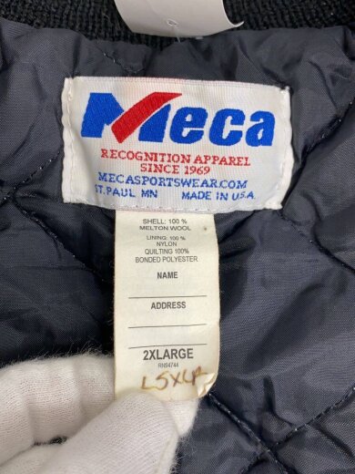 商品画像：Meca/90s/USA製/スタジャン/XXL/ウール/BLK 3