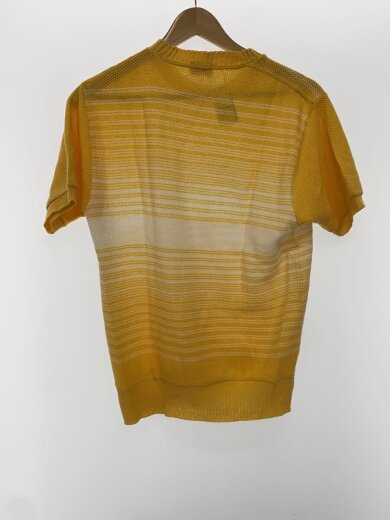 商品画像：40~50s/半袖ニット(薄手)/L/コットン/YLW/ボーダー 2