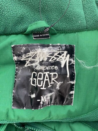 商品画像：00s/AUTHETIC GEAR/裏フリース/リブライン/ナイロンジャケット/M/ナイロン/GRN 3