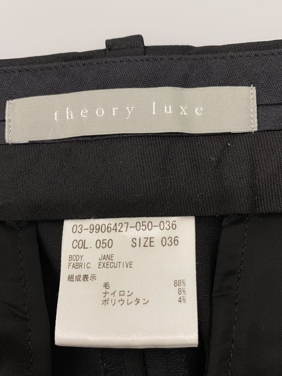 theory luxe / ボトム/36/ウール/BLK/無地/03-9906427-050-036