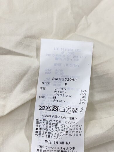 商品画像：ペプラムカットソー/半袖カットソー/one/レーヨン/WHT/無地/SWCT252048// 4