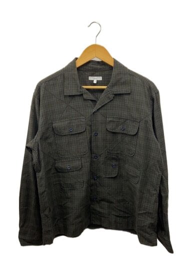 商品画像：長袖シャツ/S/コットン/GRN/チェック 1