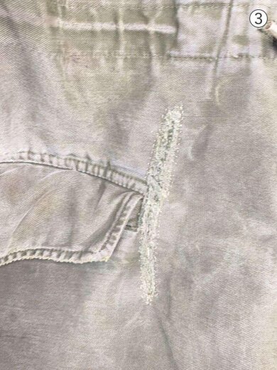 商品画像：M-51/50s-/CROWNジップ/ダメージ有/ミリタリージャケット/S/--/KHK/無地 4