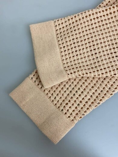 商品画像：ニット・セーター(薄手)/1/コットン/BEG/無地/BN-23SL-022 5