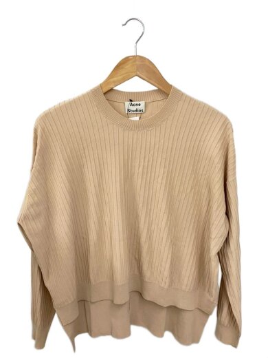 商品画像：ISSY RIB PSS16/ニット・セーター(薄手)/XS/コットン/BEG/無地 1