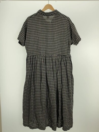 商品画像：半袖ワンピース/FREE/リネン/BLK/チェック/GA35-26M009 2
