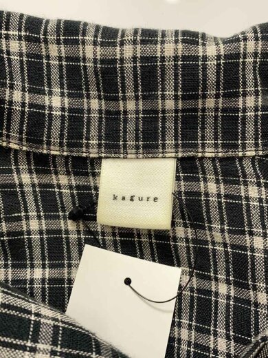 商品画像：半袖ワンピース/FREE/リネン/BLK/チェック/GA35-26M009 3