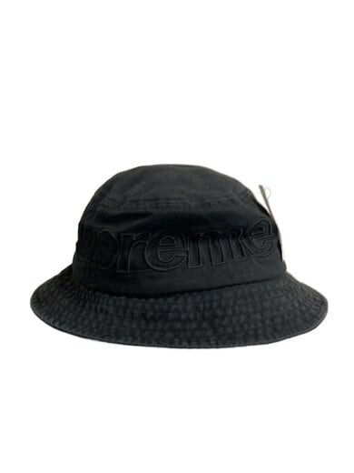 商品画像：23SS/OUTLINE CRUSHER/色褪せ/バケットハット/--/コットン/BLK/メンズ 1