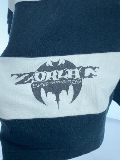 商品画像：ZORLAC SKATEBOARD/長袖Tシャツ/L/コットン/BLK/ボーダー 5