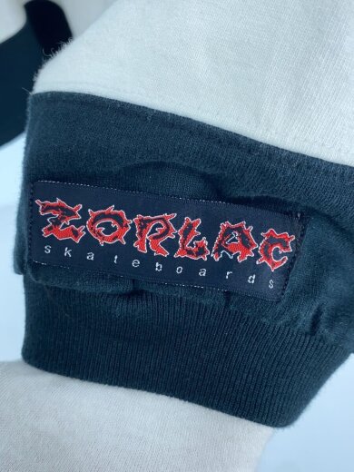 商品画像：ZORLAC SKATEBOARD/長袖Tシャツ/L/コットン/BLK/ボーダー 6