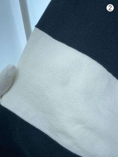 商品画像：ZORLAC SKATEBOARD/長袖Tシャツ/L/コットン/BLK/ボーダー 8