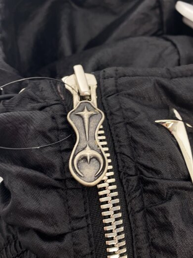 商品画像：24AW/NYLON JUMPER/ダブルジップナイロンボンバージャケット/1/ナイロン/BLK 8