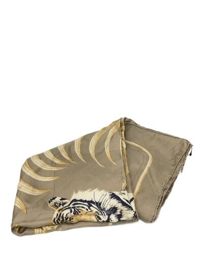 商品画像：スカーフ/シルク/BEG/無地/レディース 1