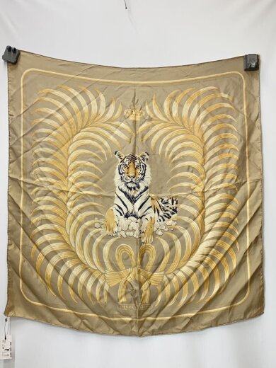 商品画像：スカーフ/シルク/BEG/無地/レディース 5