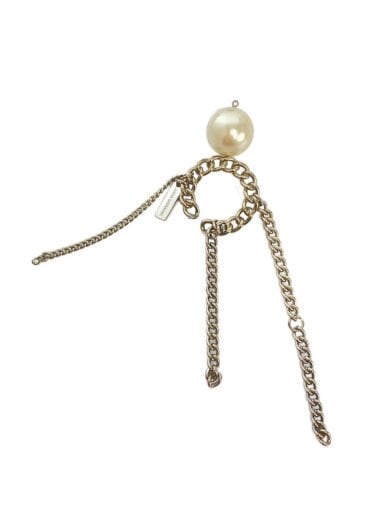 商品画像：フェイクパールチェーンイヤーカフ/アクセサリー/SLV/メンズ 1