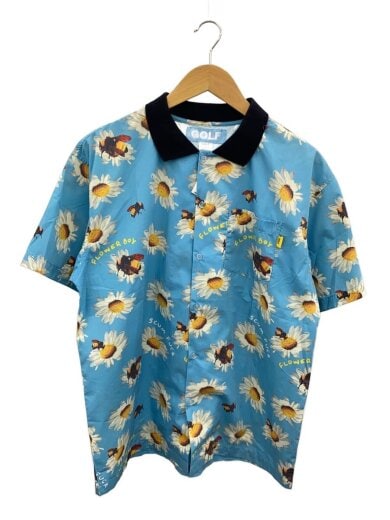 商品画像：半袖シャツ/L/ポリエステル/BLU/花柄 1