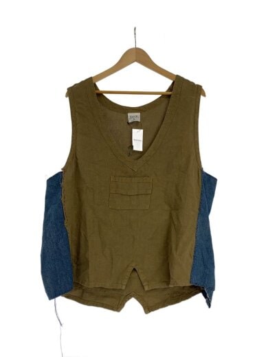商品画像：ベスト/XS/リネン/BRW 1