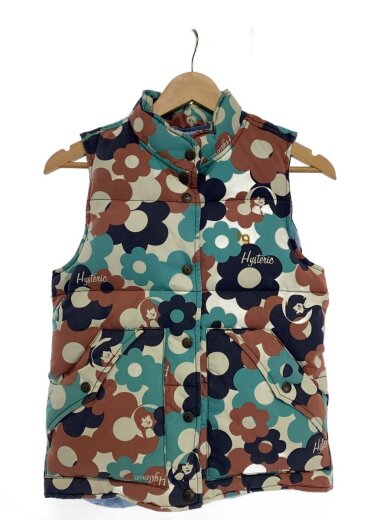 商品画像：ダウンベスト/FREE/ポリエステル/BLU/花柄 1