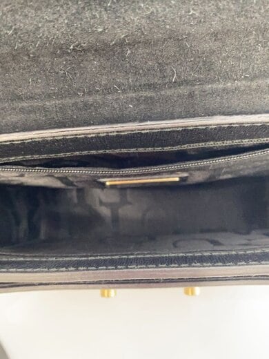 商品画像：スレ有/ショルダーバッグ/レザー/BLK 6