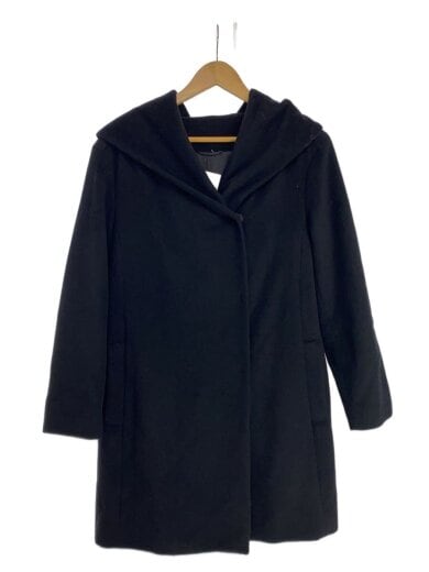 商品画像：カシミア混/コート/--/ウール/BLK/無地/17427-45-95-380 1