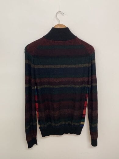 商品画像：ドライバーズニット/ニット・セーター(薄手)/M/ウール/BLK/ボーダー 2