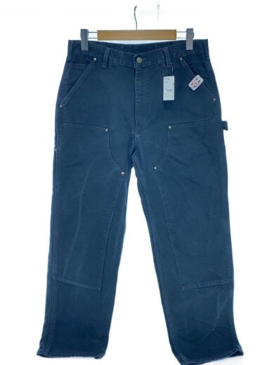 商品画像：ダブルニー/ルーズフィット/ペインターパンツ/34/コットン/BLK/無地/B136-BLK 1