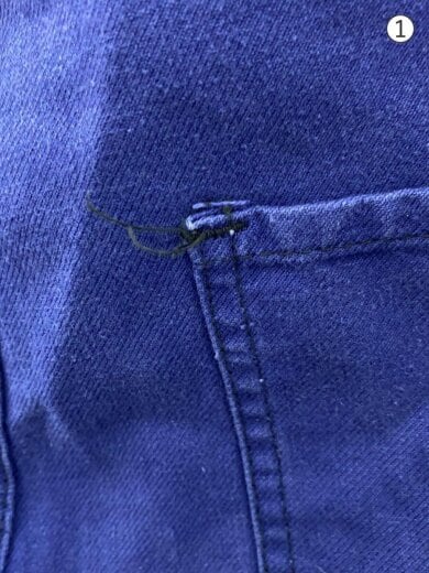 商品画像：ADOLPHE LAFONT/フランス製/フレンチワーク/汚れ/オーバーオール/--/--/BLU 6