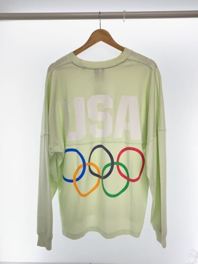 商品画像：Olympics Team USA Long Sleeve/長袖Tシャツ/L/コットン/GRN/無地// 2