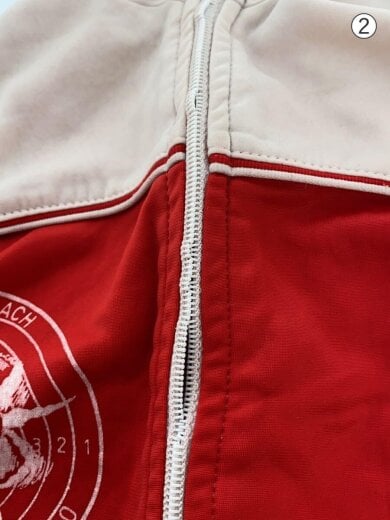 商品画像：80S/ジャージ/--/ポリエステル/RED 6