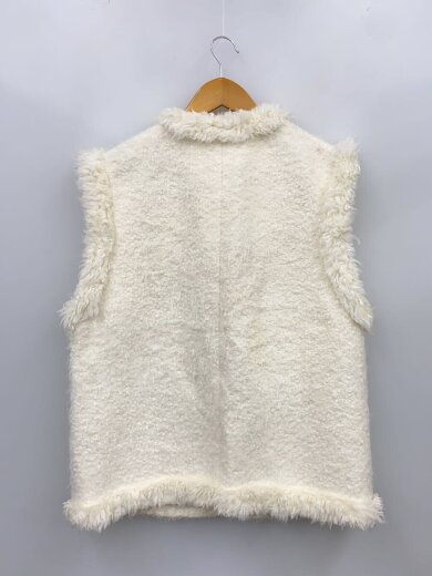 商品画像：シャギーツイードベスト/ベスト/38/コットン/WHT/無地/1522-144-2929 2