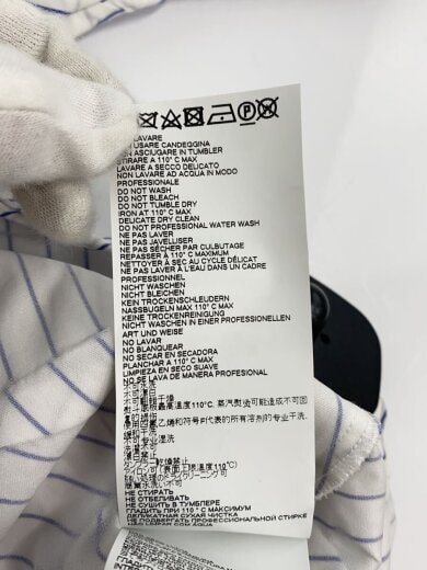 商品画像：20AW/Crushed Poplin Shirt Dress/XS/コットン/WHT/ストライプ/S32CU0141 5