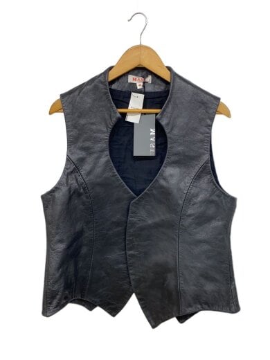 商品画像：24AW//BAT LEATHER VEST/46/山羊革/BLK/MPFW-VT0224 1