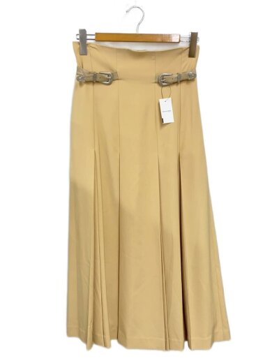 商品画像：タックペンシルスカートスカート/M/ポリエステル/BEG/無地/01110920270 1