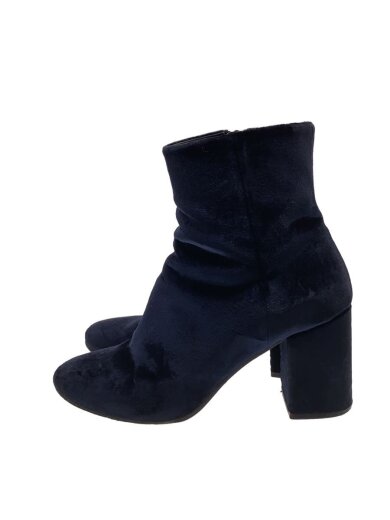 商品画像：ベルベットショートブーツ/レインブーツ/37/NVY 1