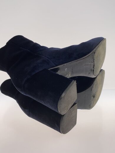 商品画像：ベルベットショートブーツ/レインブーツ/37/NVY 4