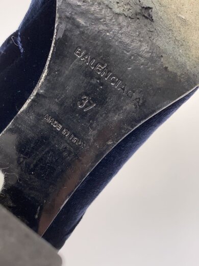 商品画像：ベルベットショートブーツ/レインブーツ/37/NVY 5