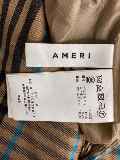 商品画像：ロングスカート/M/ポリエステル/BEG/チェック 4