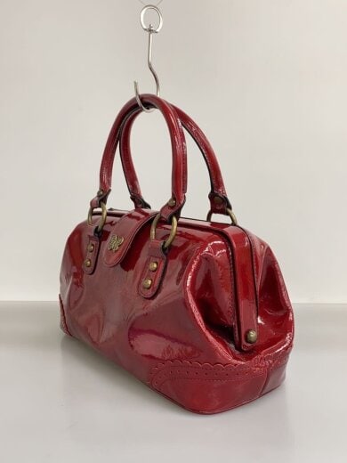 商品画像：ドクターズバッグ/トートバッグ/エナメル/RED/無地 2