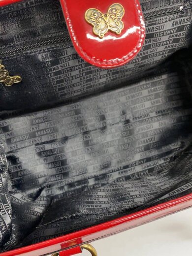 商品画像：ドクターズバッグ/トートバッグ/エナメル/RED/無地 5