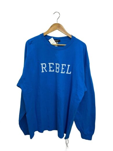 商品画像：長袖Tシャツ/XXL/コットン/BLU/プリント/UC2C9806 1