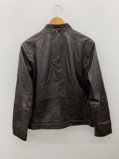 商品画像：シングルライダースジャケット/50/レザー/BRW/無地 2